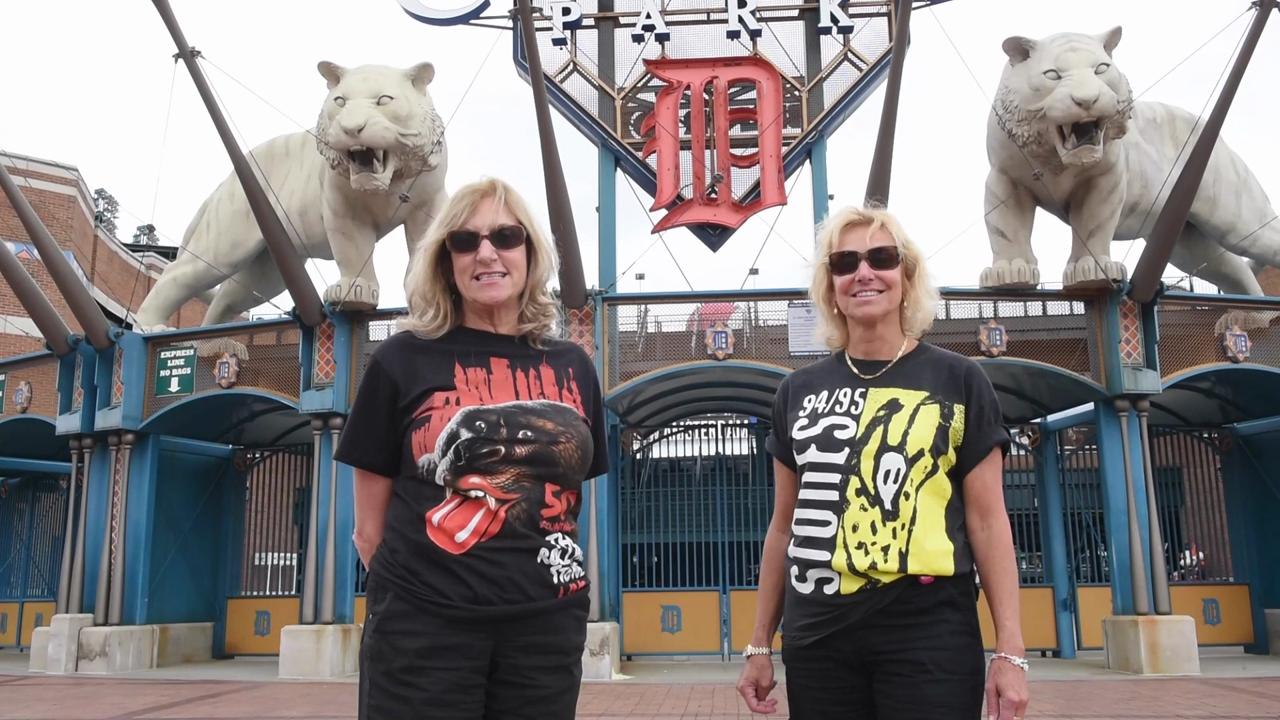 Rolling Stones merchandise for Comerica Park show is in Detroit Tigers  colors